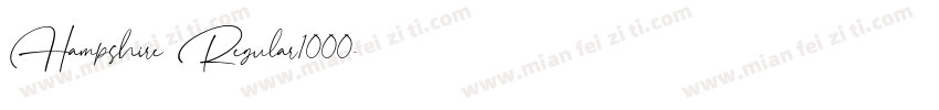 Hampshire Regular1000字体转换
